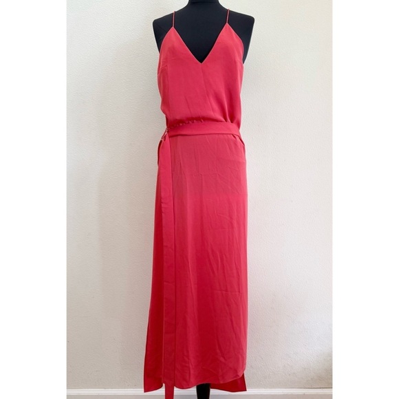 ALEXIS Analia Wrap Slip Dress Coral Medium - Picture 3 of 8